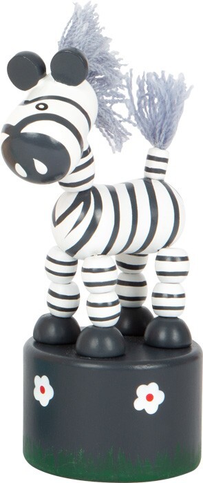 Weitere Ansicht: small foot 7924 - Drückfiguren-Set Afrika-Tiere, 6-teilig, Holz, Höhe: 11cm