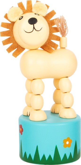 Weitere Ansicht: small foot 7924 - Drückfiguren-Set Afrika-Tiere, 6-teilig, Holz, Höhe: 11cm