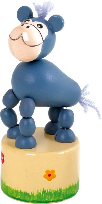 Weitere Ansicht: small foot 7924 - Drückfiguren-Set Afrika-Tiere, 6-teilig, Holz, Höhe: 11cm