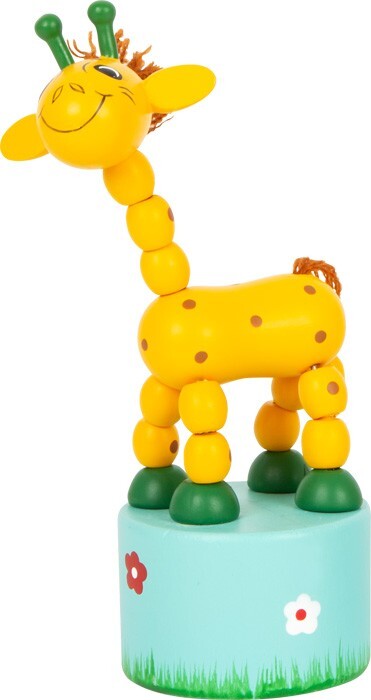 Weitere Ansicht: small foot 7924 - Drückfiguren-Set Afrika-Tiere, 6-teilig, Holz, Höhe: 11cm