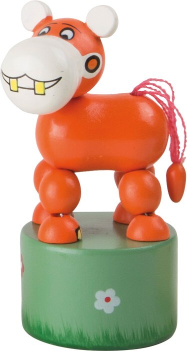 Weitere Ansicht: small foot 7924 - Drückfiguren-Set Afrika-Tiere, 6-teilig, Holz, Höhe: 11cm