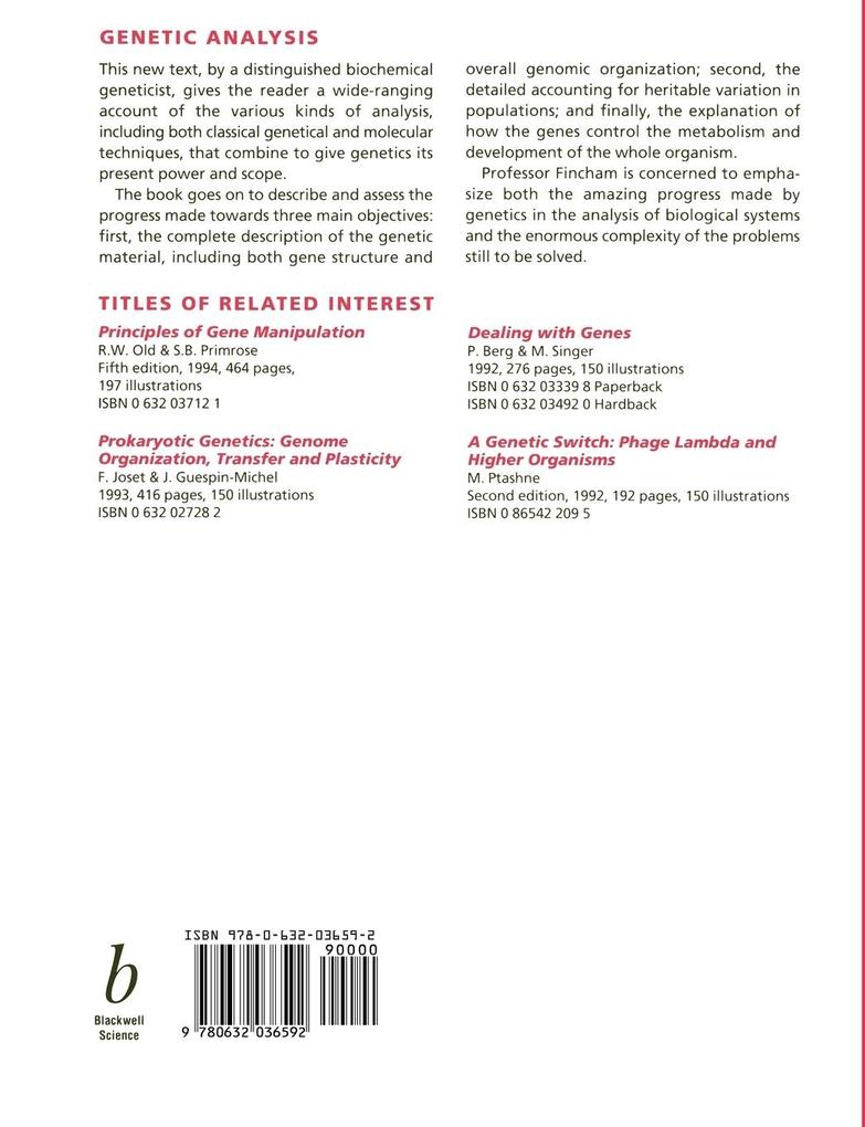 Weitere Ansicht: Genetic Analysis