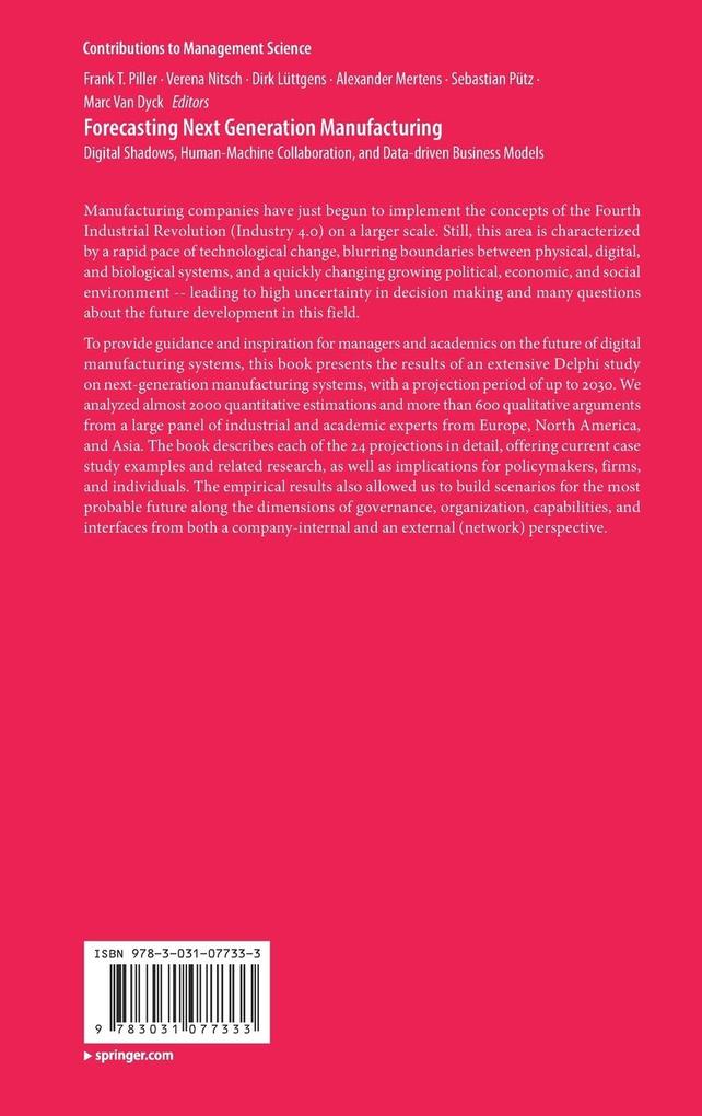 Weitere Ansicht: Forecasting Next Generation Manufacturing