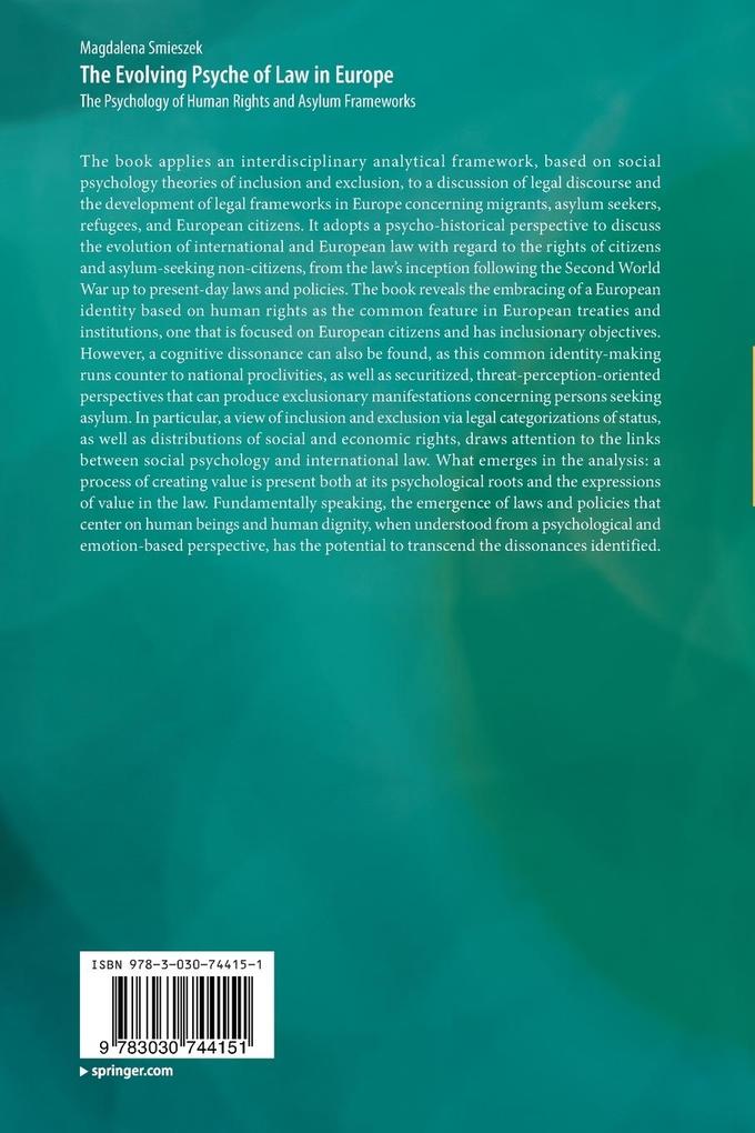 Weitere Ansicht: The Evolving Psyche of Law in Europe | Magdalena Smieszek