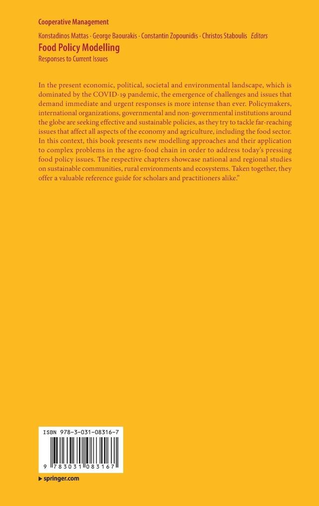 Weitere Ansicht: Food Policy Modelling