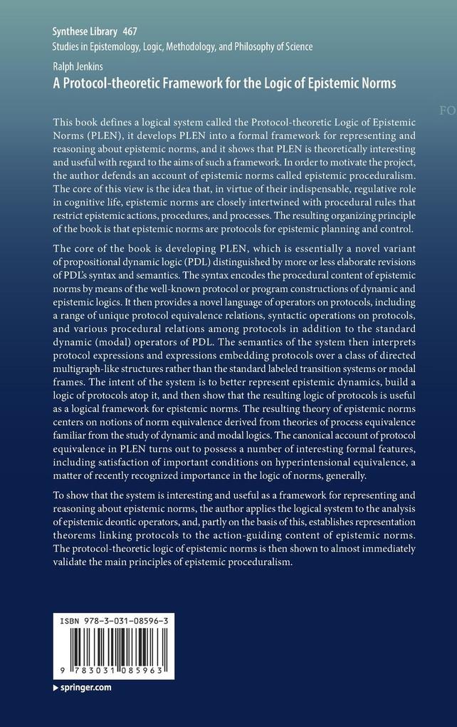 Weitere Ansicht: A Protocol-theoretic Framework for the Logic of Epistemic Norms | Ralph Jenkins