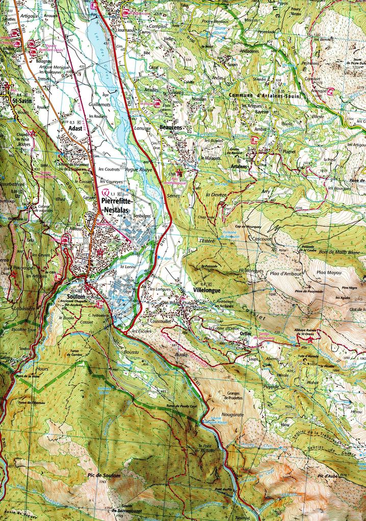 Weitere Ansicht: Lourdes 1:25 000