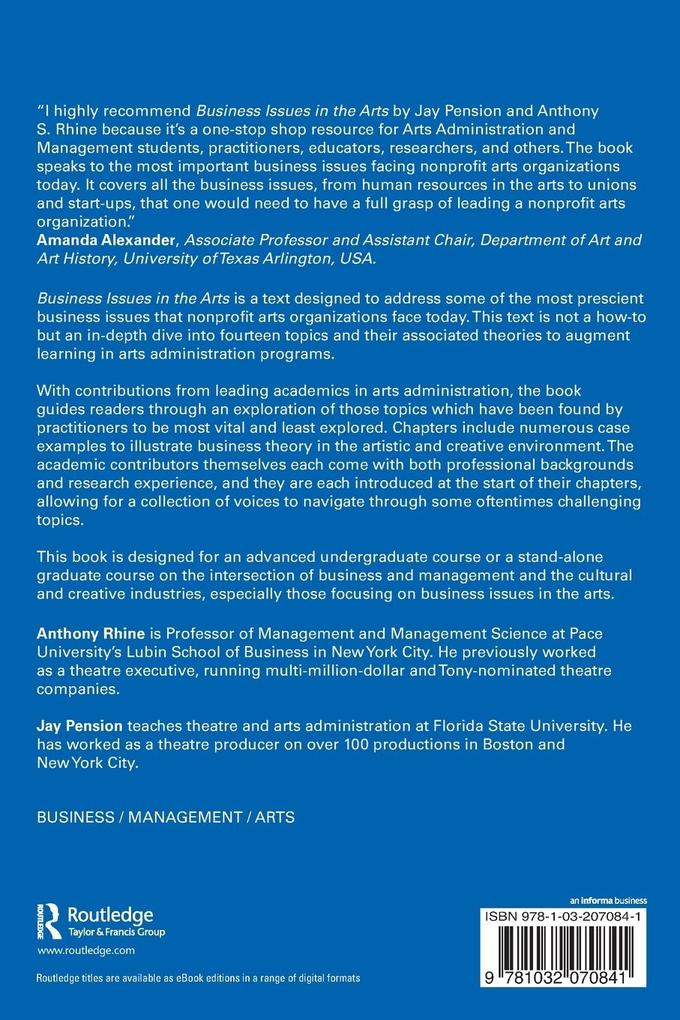 Weitere Ansicht: Business Issues in the Arts