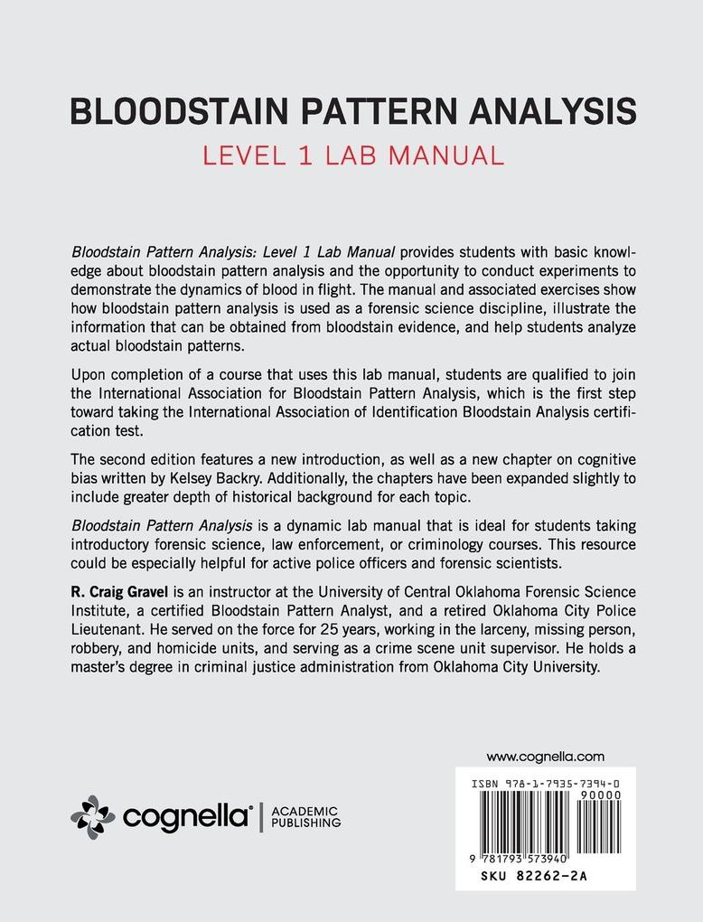 Weitere Ansicht: Bloodstain Pattern Analysis | Craig Gravel
