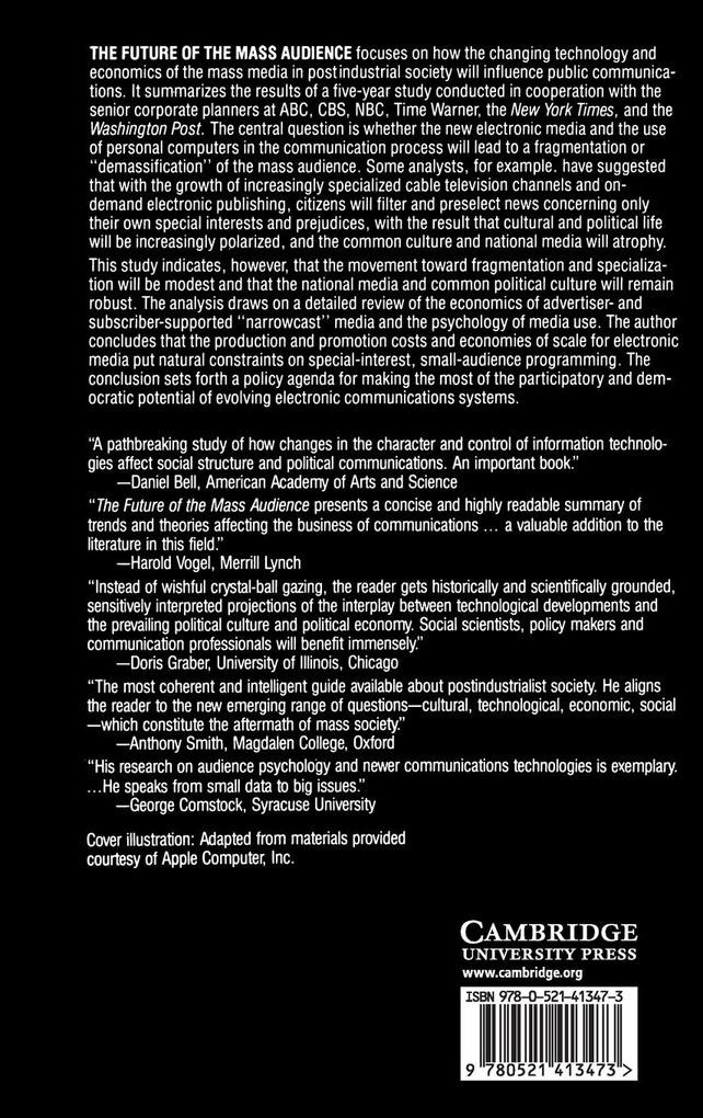 Weitere Ansicht: The Future of the Mass Audience | W. Russell Neuman