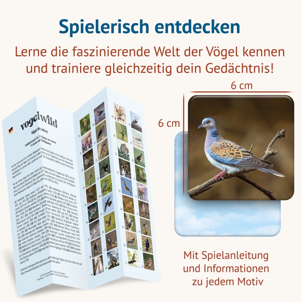 Weitere Ansicht: Vogelwild - Memospiel | Tanja Philippeit