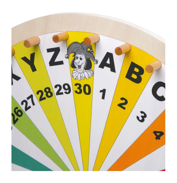 Weitere Ansicht: small foot 6251 - Glücksrad für Lotteriespiele, Wortspiele-Zubehör, Holz, Höhe: 40 cm