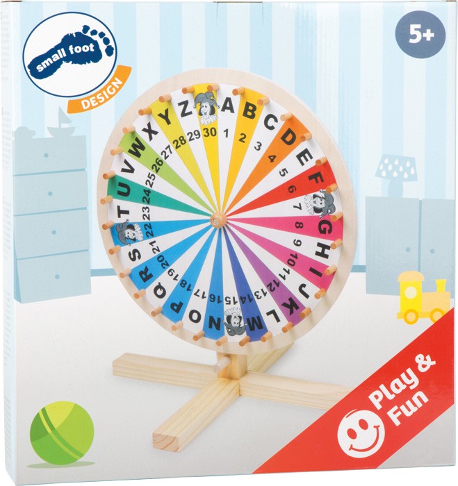 Weitere Ansicht: small foot 6251 - Glücksrad für Lotteriespiele, Wortspiele-Zubehör, Holz, Höhe: 40 cm