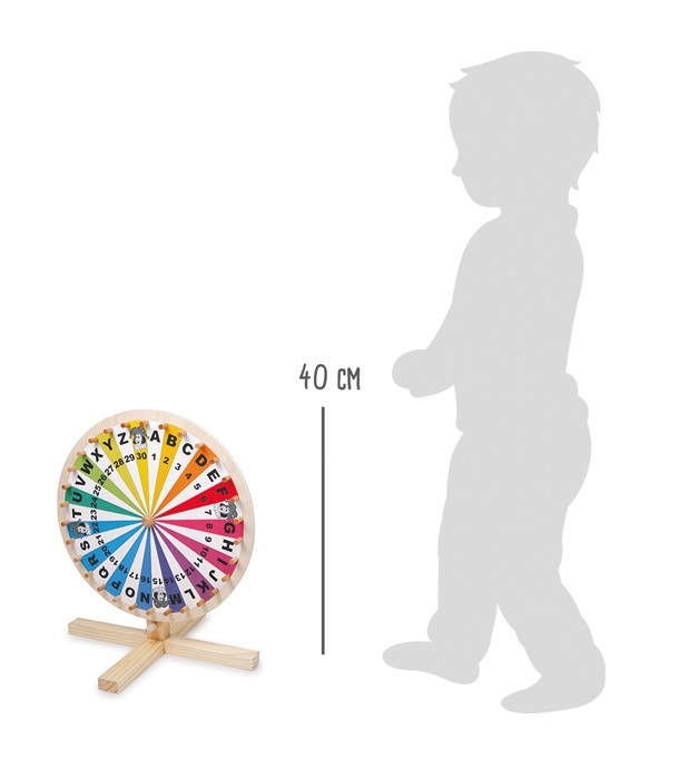 Weitere Ansicht: small foot 6251 - Glücksrad für Lotteriespiele, Wortspiele-Zubehör, Holz, Höhe: 40 cm