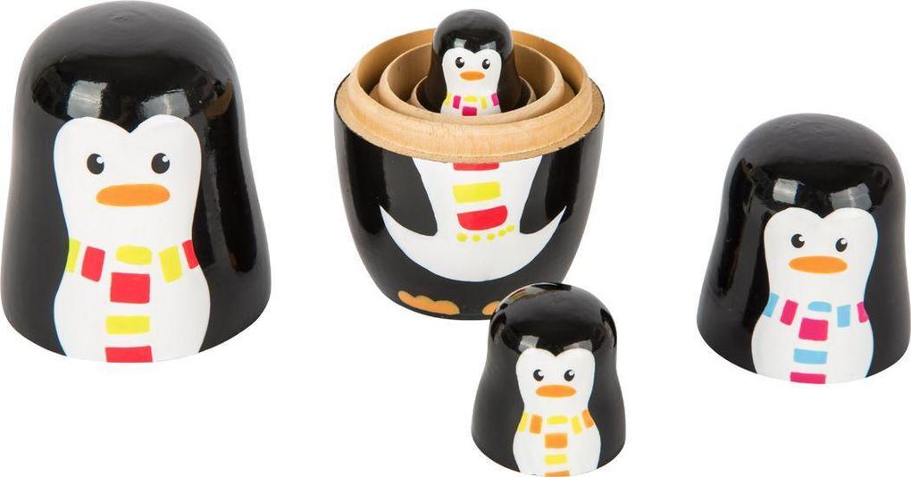 Weitere Ansicht: Matrjoschka Pinguin-Familie
