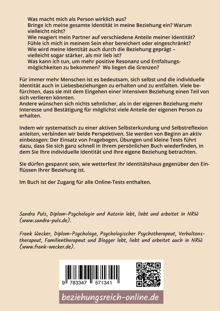Weitere Ansicht: Identität in Beziehung leben | Frank Wecker, Sandra Puls