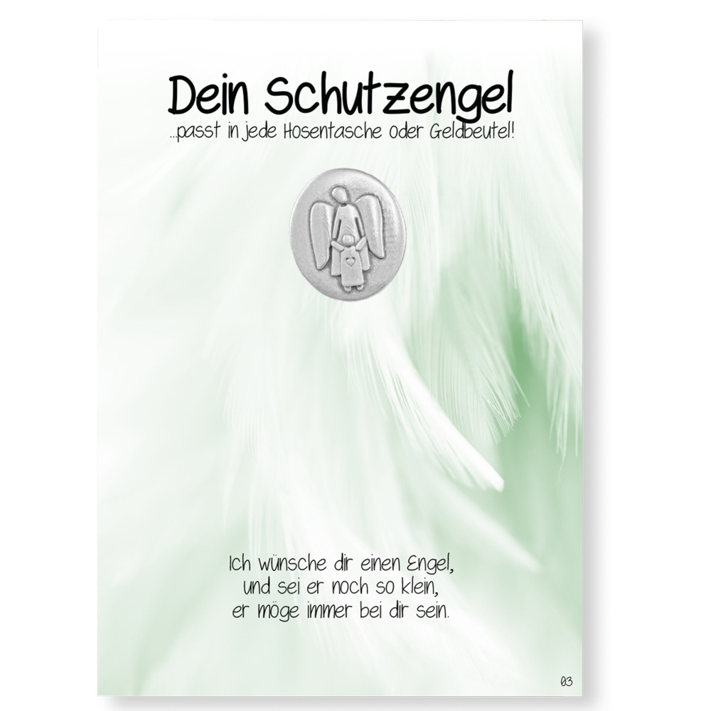 Produktbild: "ich bin bei Dir" Münze auf Geschenkkarte