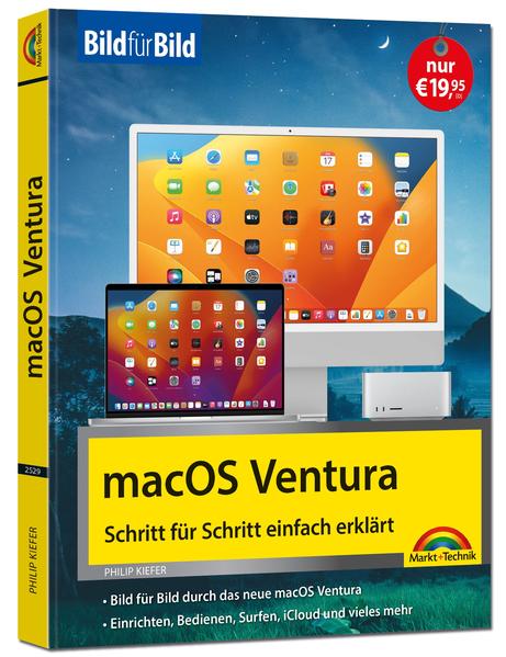 Produktbild: macOS Ventura Bild für Bild - die Anleitung in Bildern - ideal für Einsteiger, Umsteiger und Fortges | Philip Kiefer