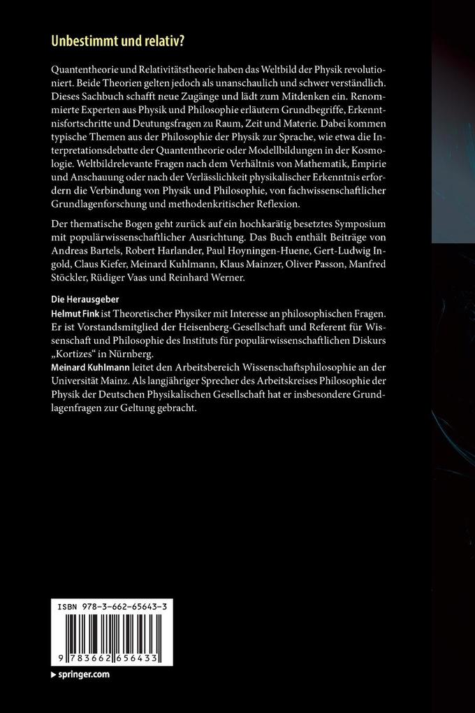 Weitere Ansicht: Unbestimmt und relativ?