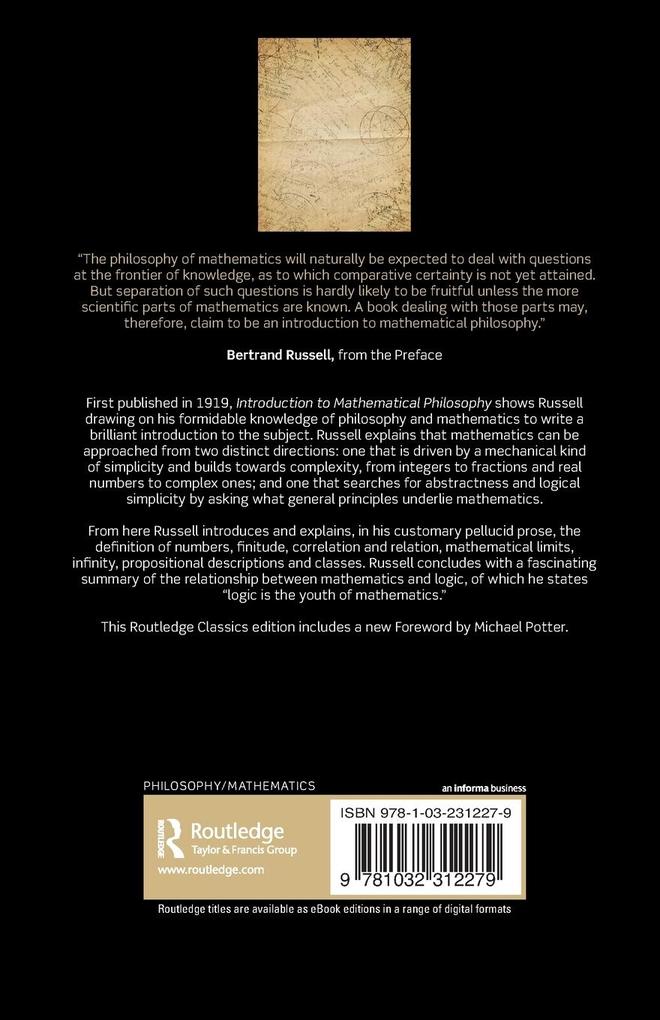 Weitere Ansicht: Introduction to Mathematical Philosophy | Bertrand Russell