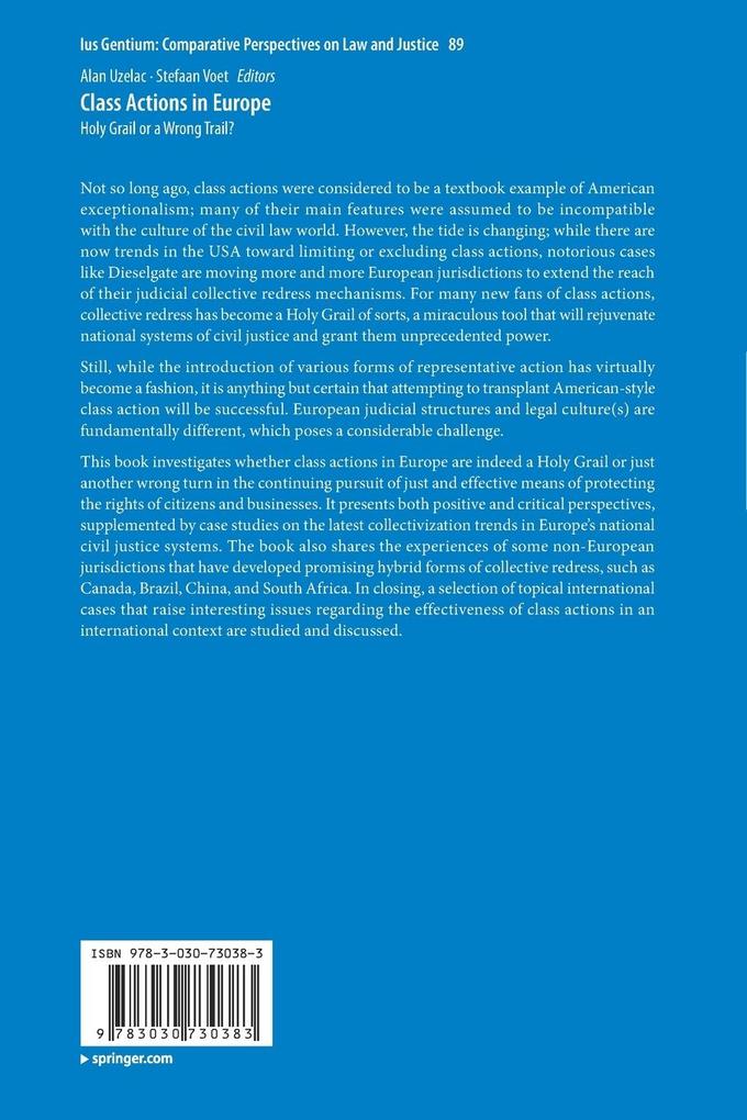 Weitere Ansicht: Class Actions in Europe