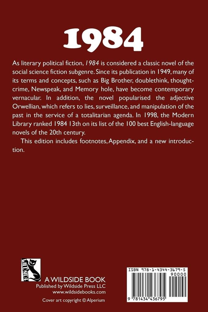 Weitere Ansicht: 1984 | George Orwell