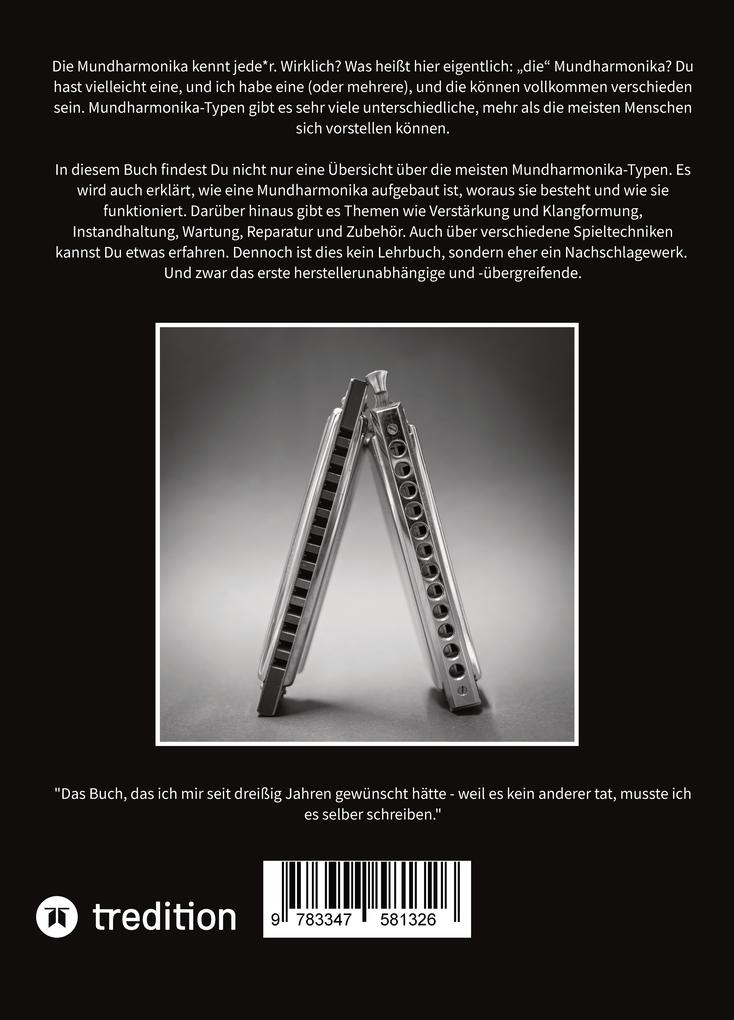Weitere Ansicht: Das Mundharmonika-Buch - kein Lehrbuch, sondern ein Nachschlagewerk. | Klaus Rohwer