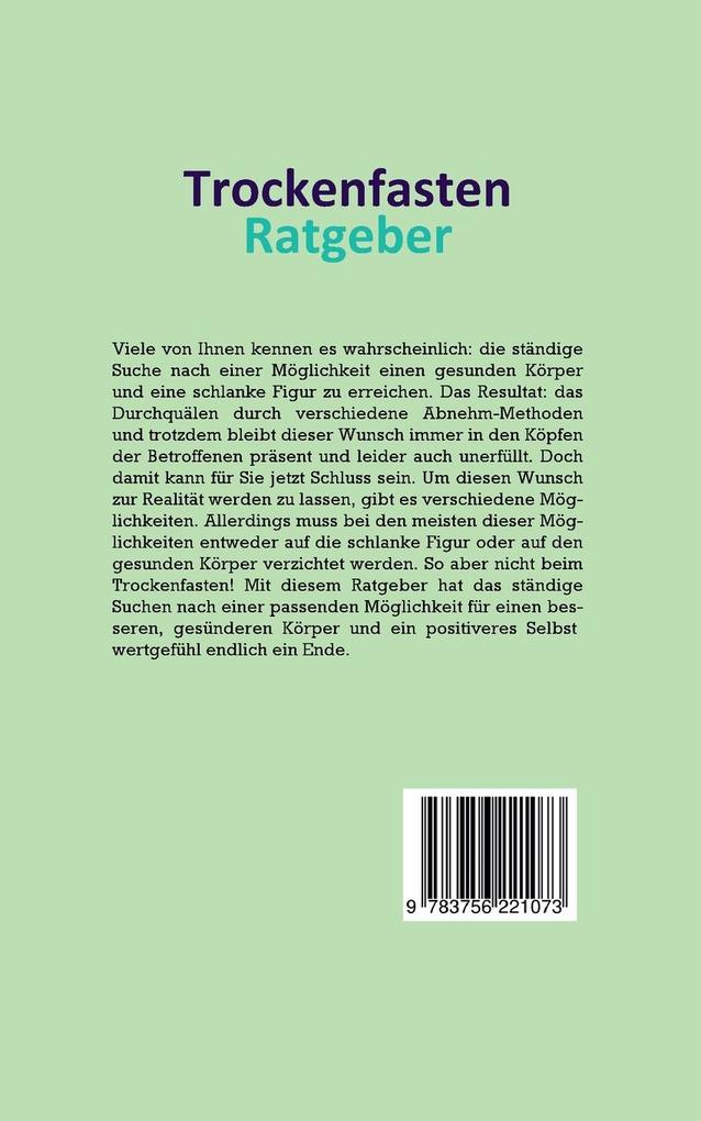 Weitere Ansicht: Trockenfasten Ratgeber - Das Praxisbuch | Evelin Wendland