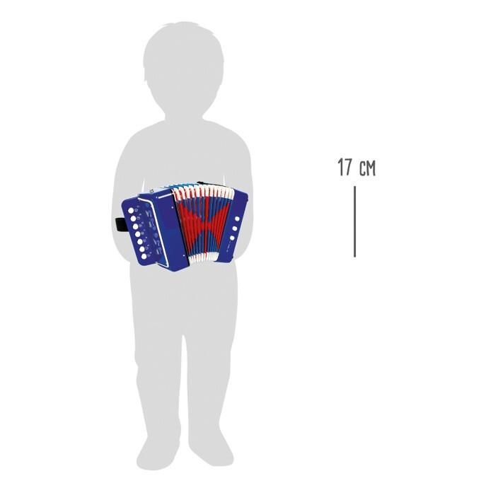 Weitere Ansicht: small foot 3318 - Akkordeon blau, Kinder-Musikinstrument, Höhe: 17cm