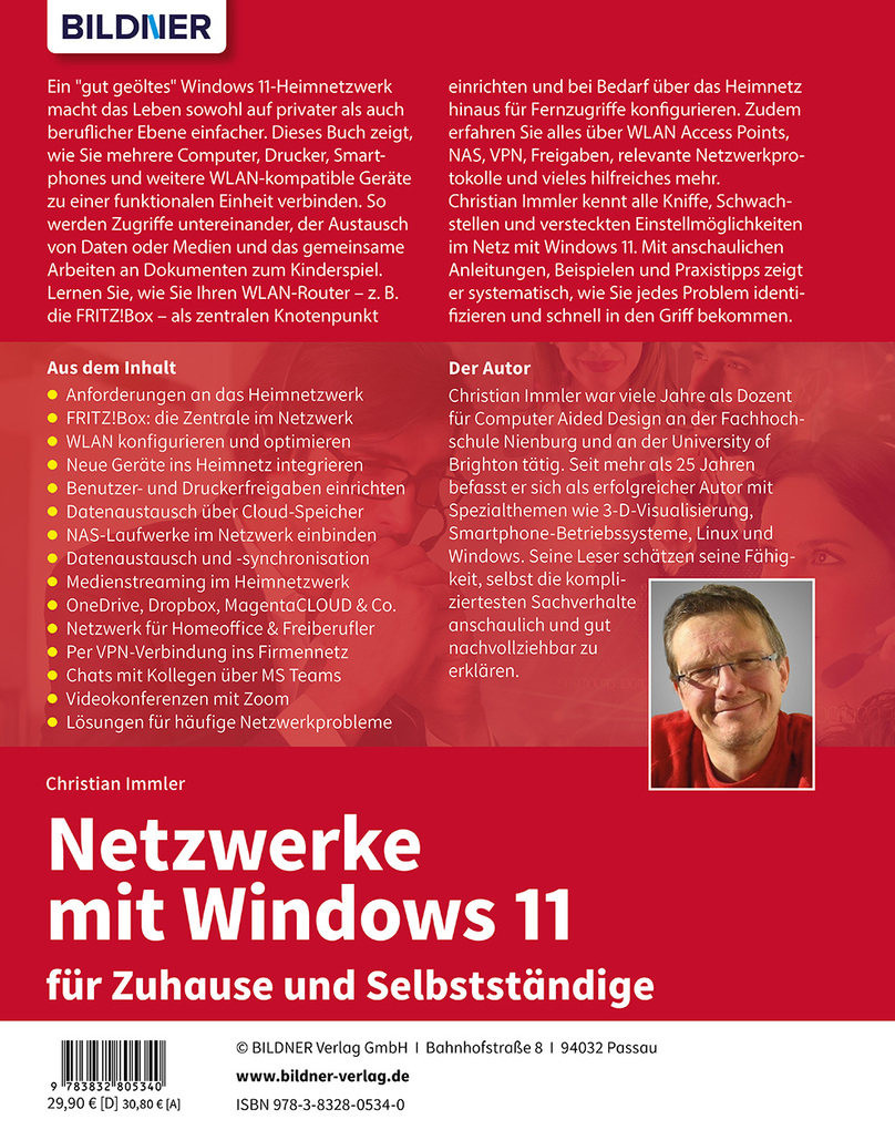 Weitere Ansicht: Netzwerke mit Windows 11 - für Zuhause und Selbstständige | Christian Immler