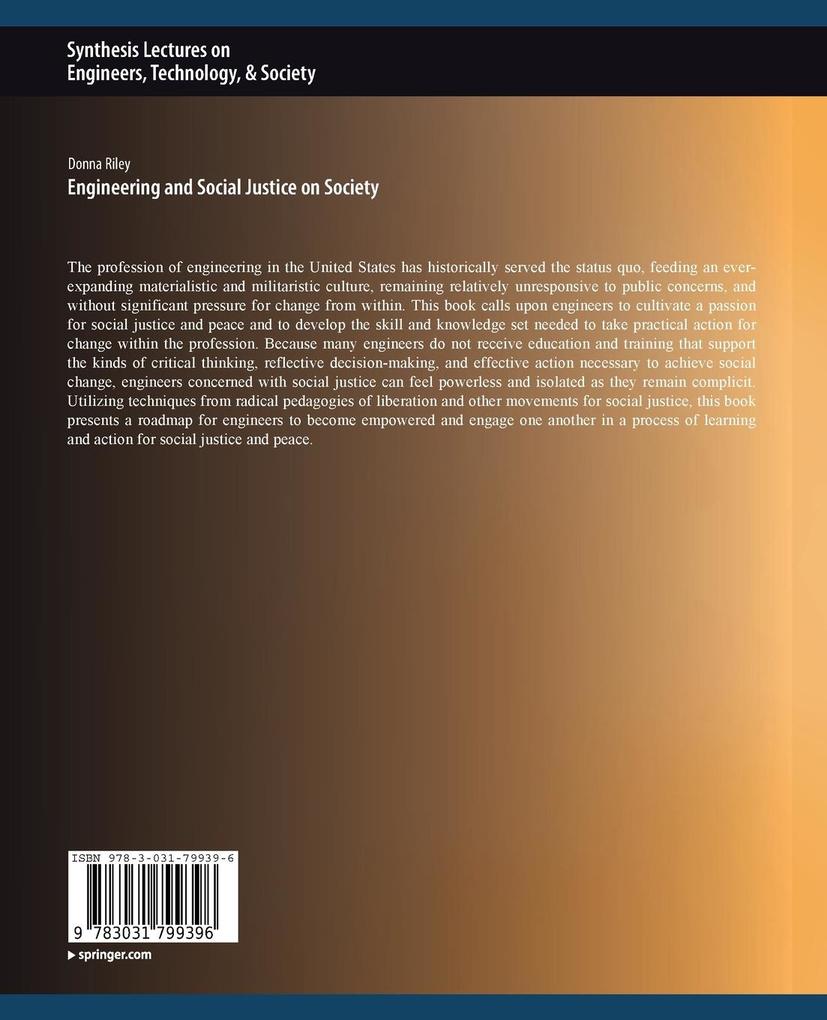 Weitere Ansicht: Engineering and Social Justice | Donna Riley