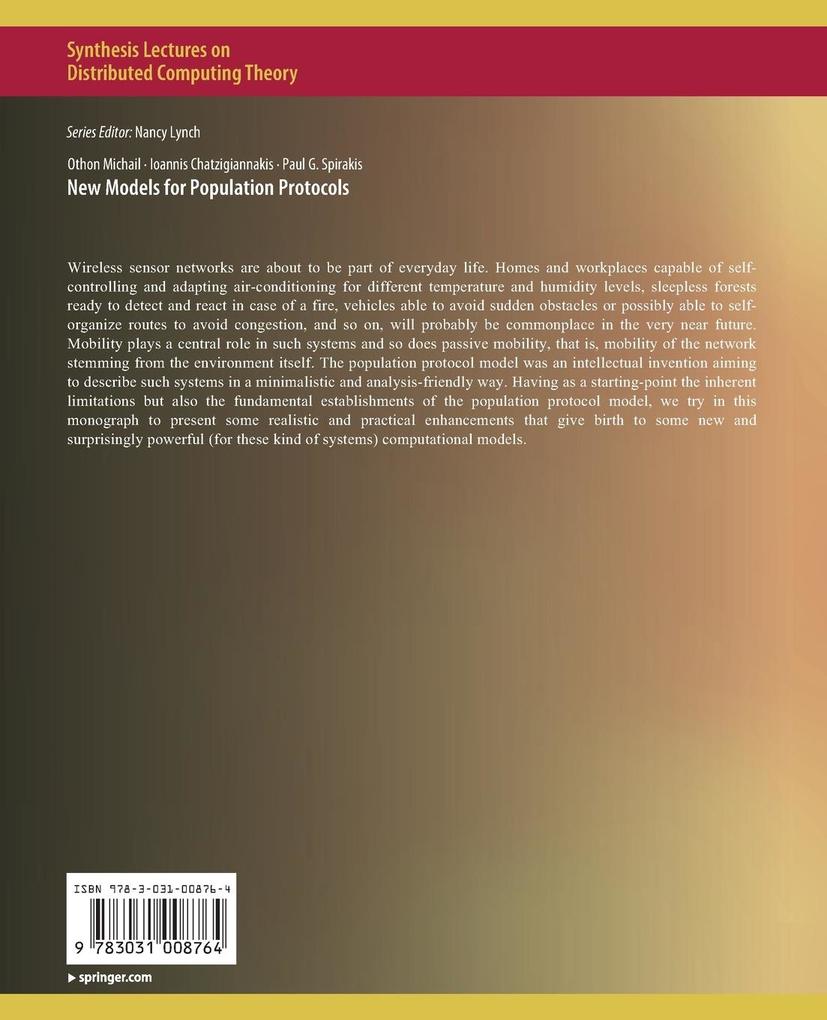 Weitere Ansicht: New Models for Population Protocols | Othon Michail, Paul G. Spirakis, Ioannis Chatzigiannakis