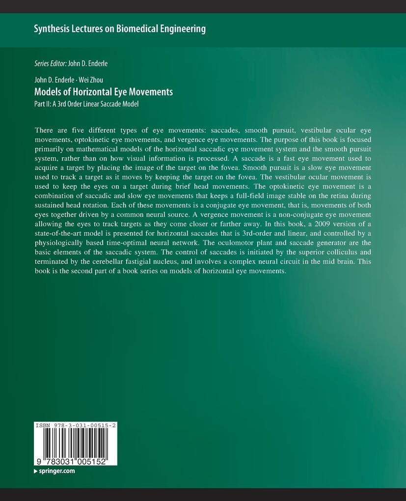 Weitere Ansicht: Models of Horizontal Eye Movements, Part II | Wei Zhou, John Enderle