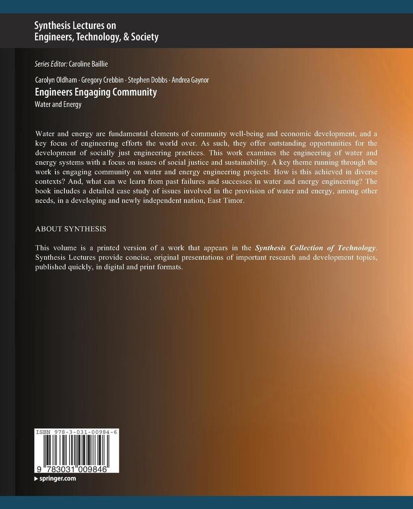 Weitere Ansicht: Engineers Engaging Community | Carolyn Oldham, Andrea Gaynor, Stephen Dobbs, Gregory Crebbin