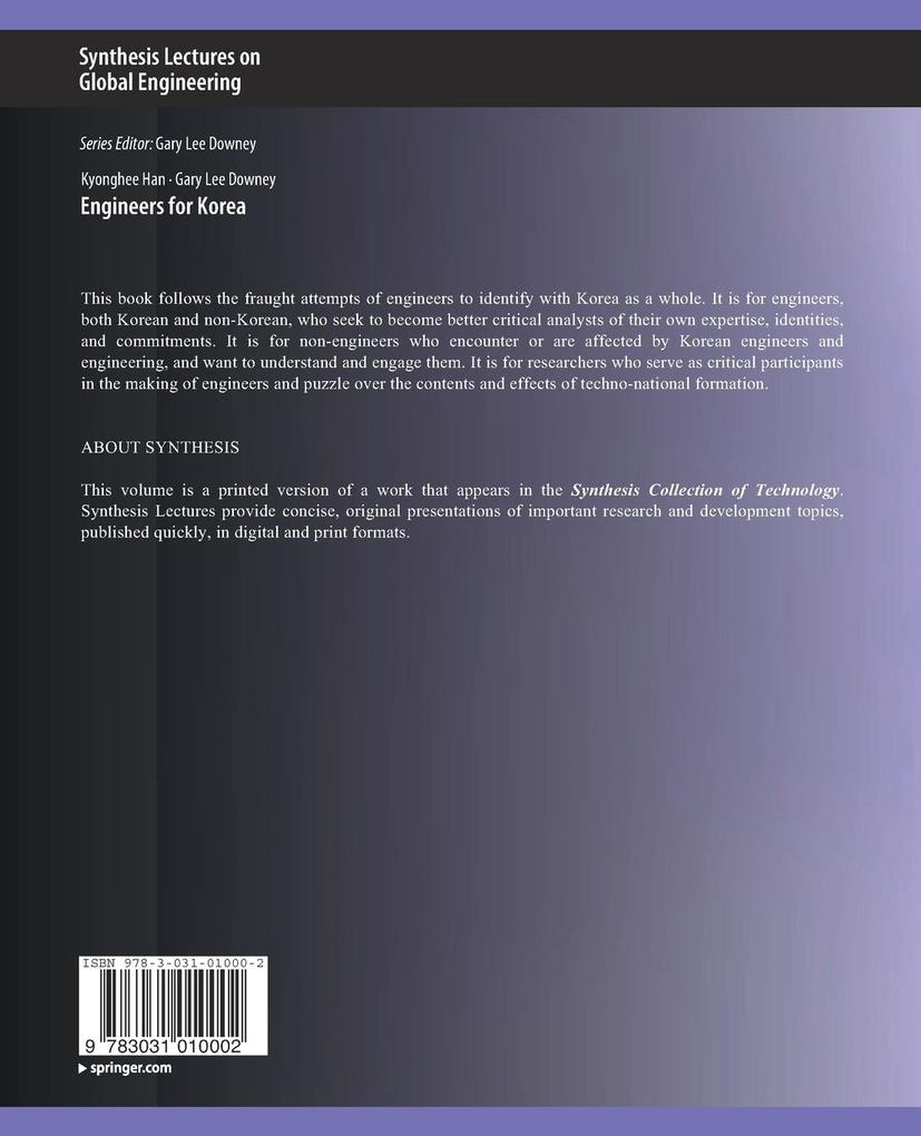 Weitere Ansicht: Engineers for Korea | Gary Lee Downey, Kyonghee Han