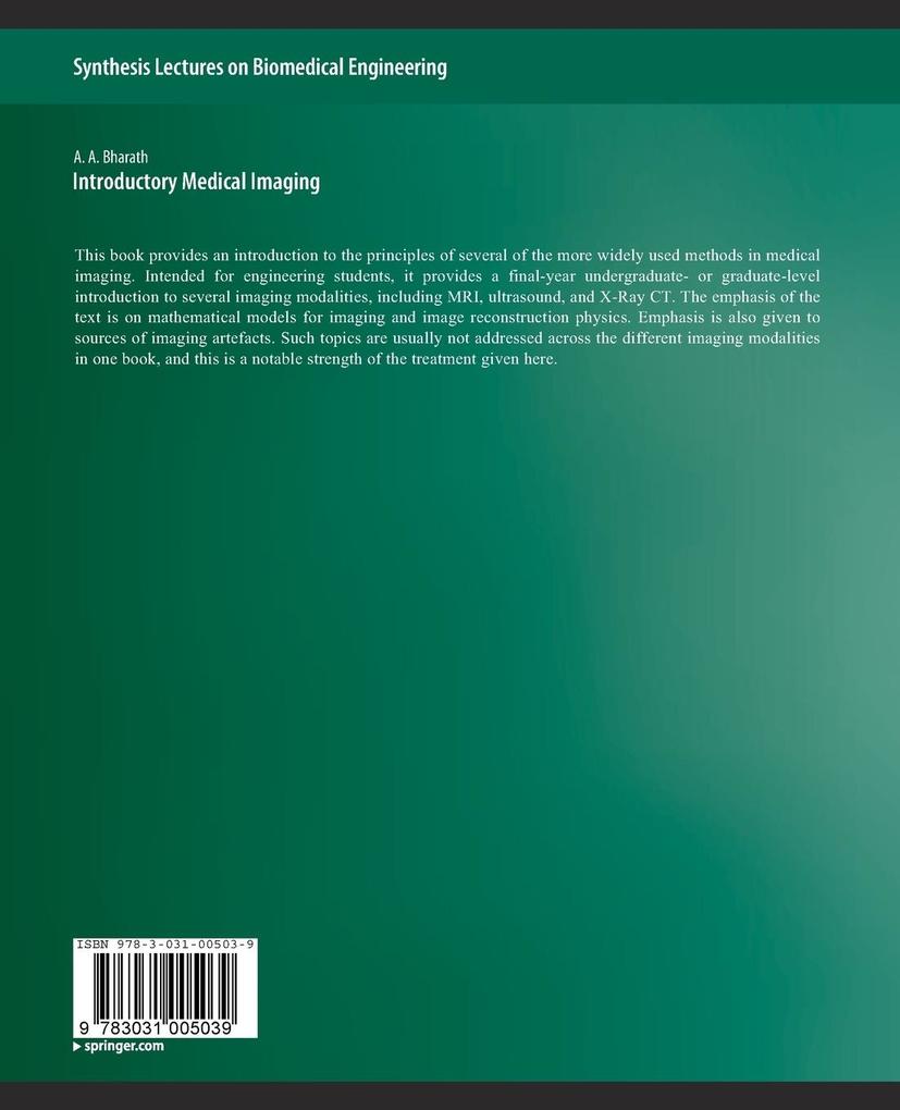 Weitere Ansicht: Introductory Medical Imaging | Anil Bharath