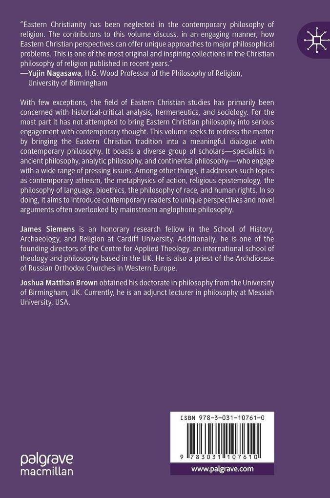 Weitere Ansicht: Eastern Christian Approaches to Philosophy