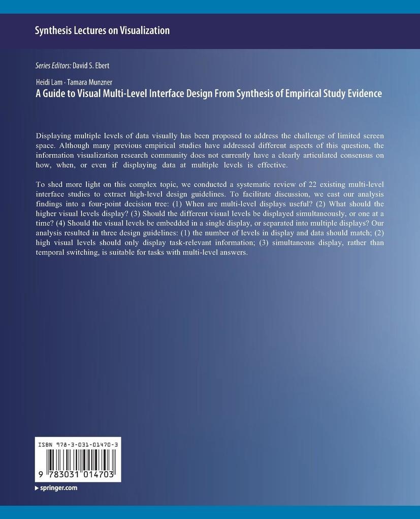 Weitere Ansicht: A Guide to Visual Multi-Level Interface Design From Synthesis of Empirical Study Evidence | Tamara Munzner, Heidi Lam