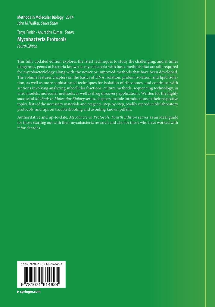 Weitere Ansicht: Mycobacteria Protocols