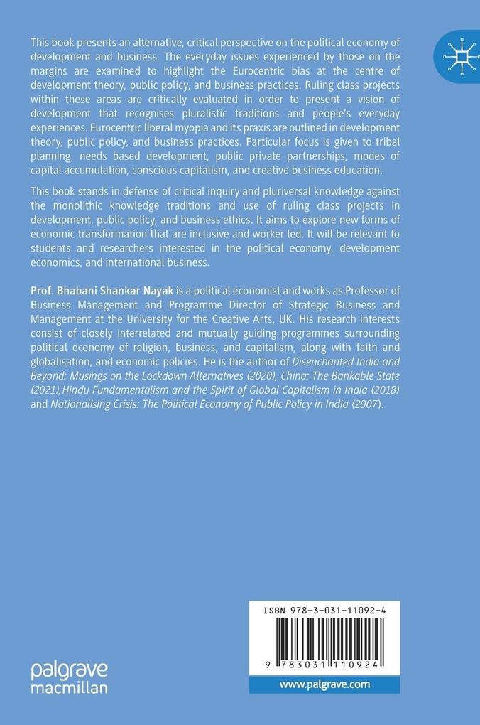 Weitere Ansicht: Political Economy of Development and Business | Bhabani Shankar Nayak