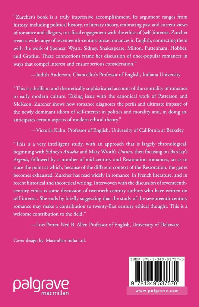 Weitere Ansicht: Seventeenth-Century English Romance | A. Zurcher