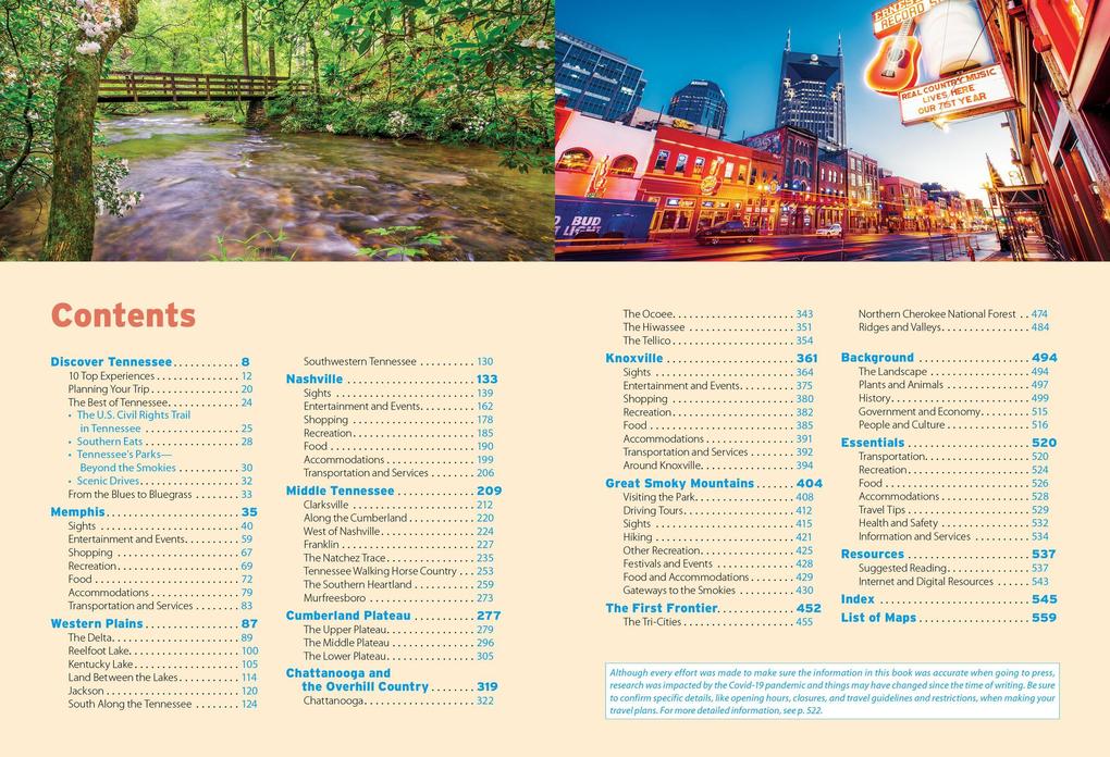 Weitere Ansicht: Moon Tennessee: With the Smoky Mountains: Outdoor Recreation, Live Music, Whiskey, Beer & BBQ | Margaret Littman