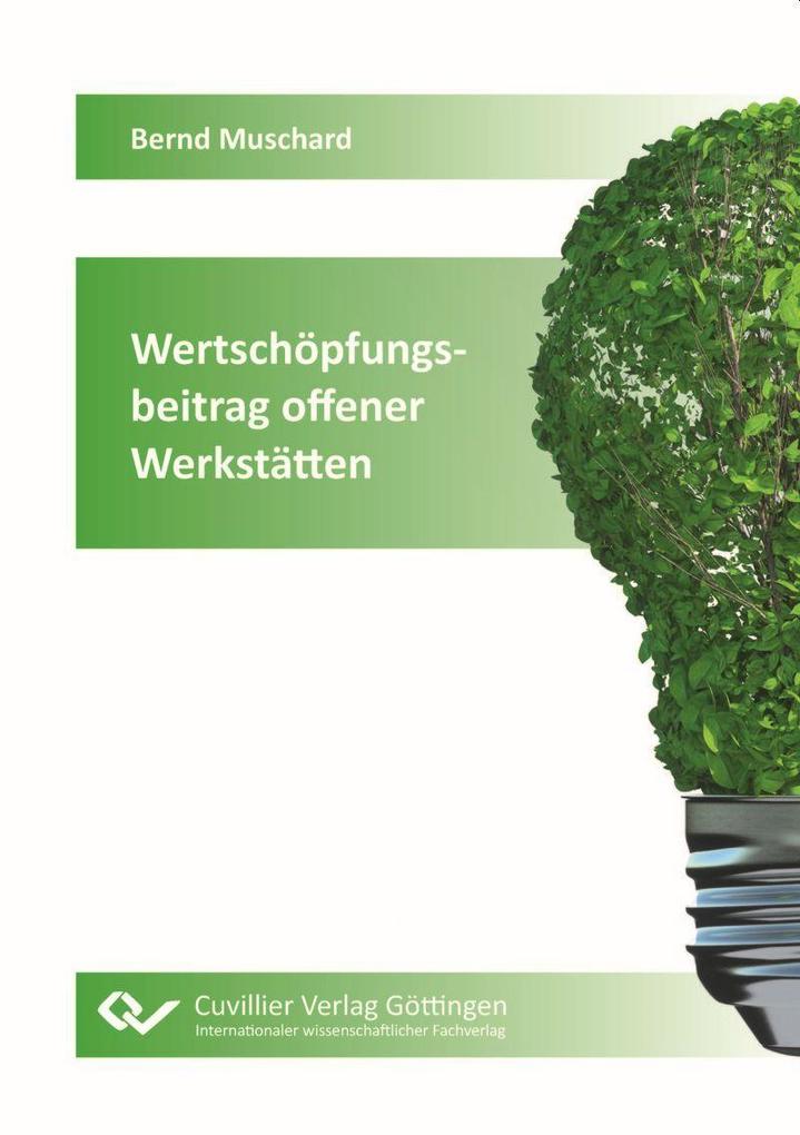 Produktbild: Wertschöpfungsbeitrag offener Werkstätten