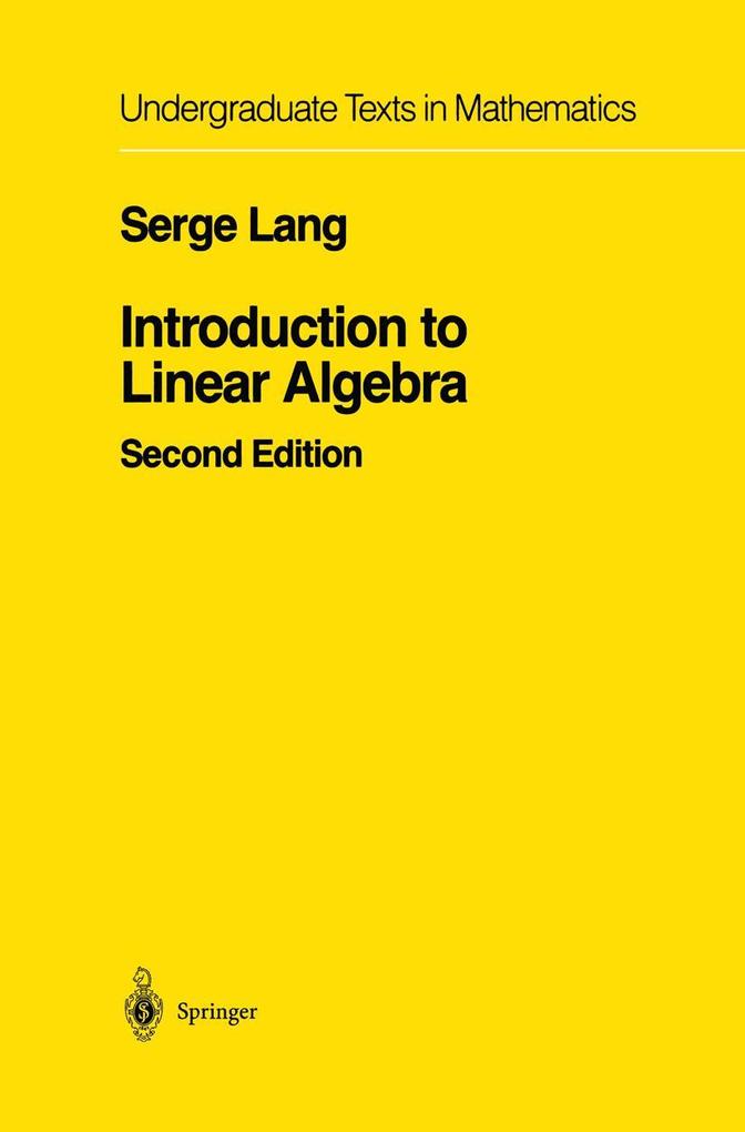 Produktbild: Introduction to Linear Algebra | Serge Lang