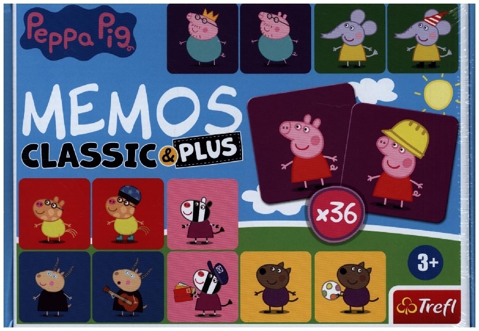 Produktbild: Trefl - Memos Classic & Plus - Peppa Pig