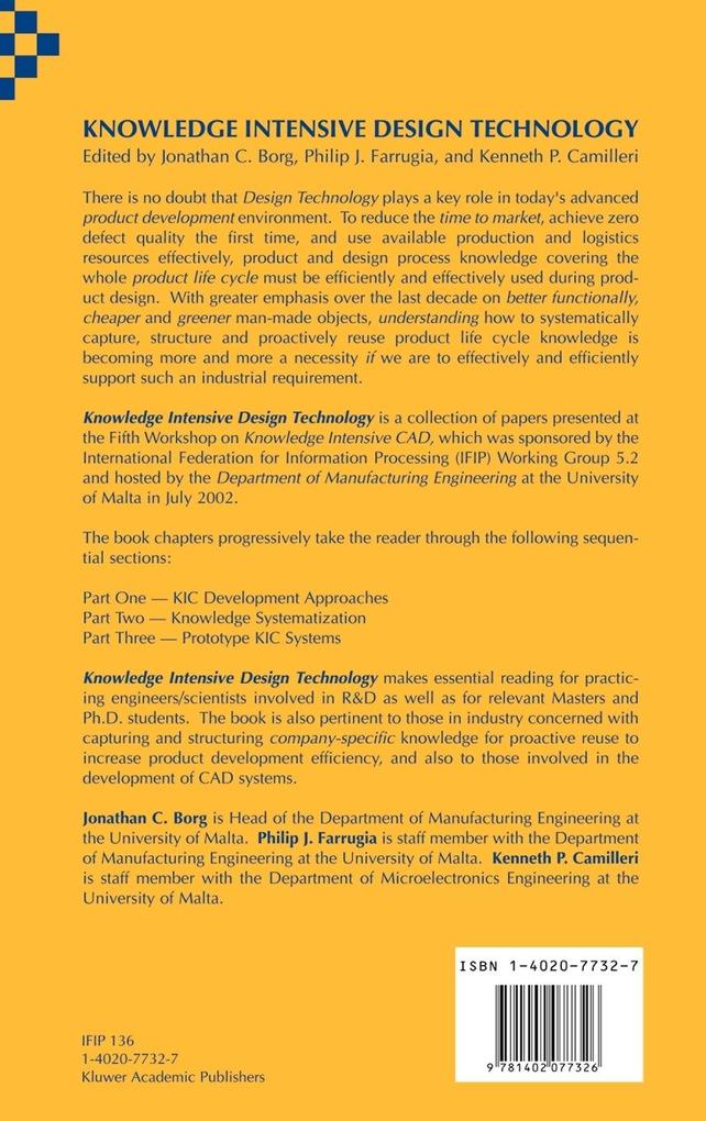 Weitere Ansicht: Knowledge Intensive Design Technology