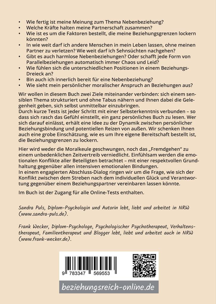 Weitere Ansicht: Beziehungsgrenzen neu denken | Frank Wecker, Sandra Puls