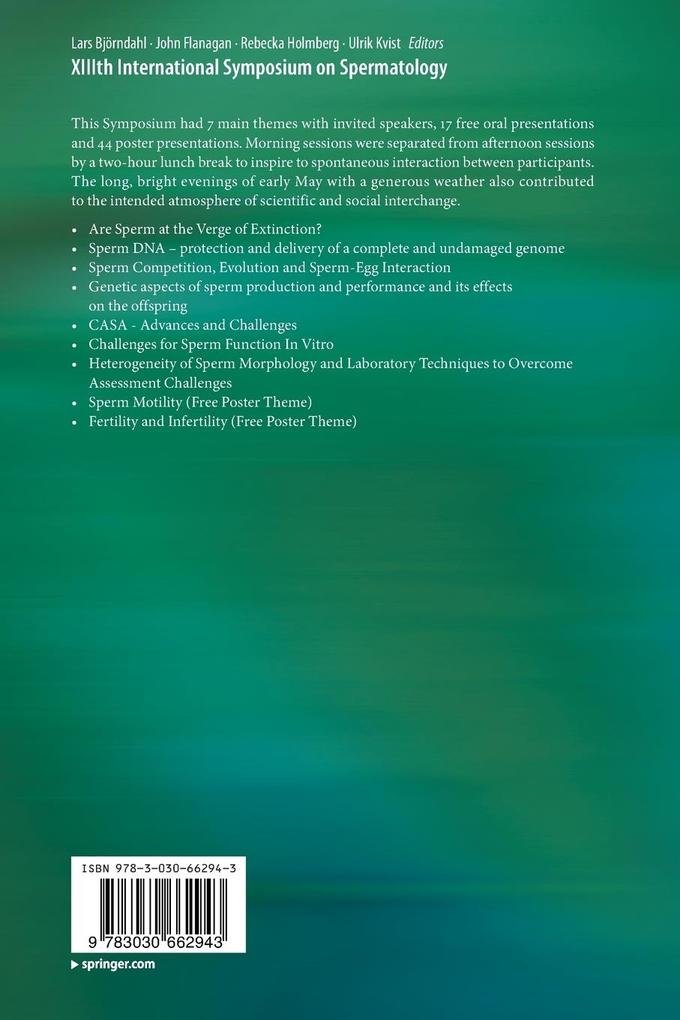 Weitere Ansicht: XIIIth International Symposium on Spermatology