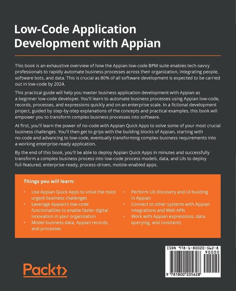 Weitere Ansicht: Low-Code Application Development with Appian | Stefan Helzle