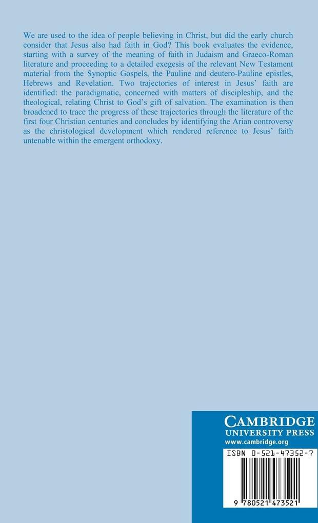 Weitere Ansicht: The Faith of Jesus Christ in Early Christian Traditions | Ian G. Wallis